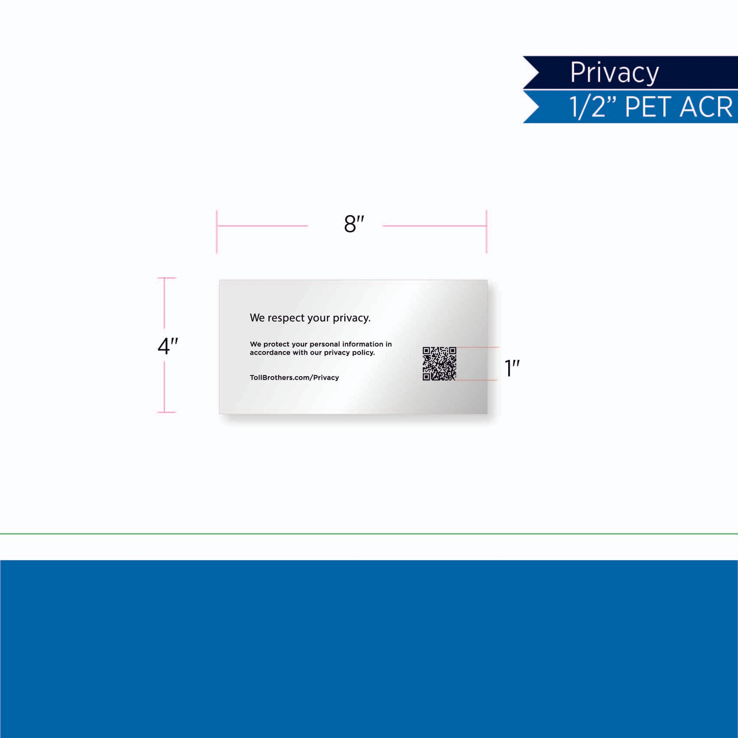 Privacy Statement - 1/2" Acrylic